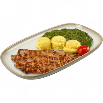 Naravni-odrezak-svinjski-pire-spinat_restoran-Cassandra