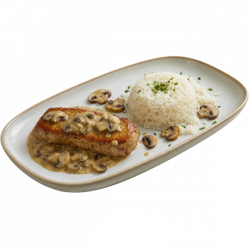 Punjeni lungić u umaku od šampinjona_restoran Cassandra