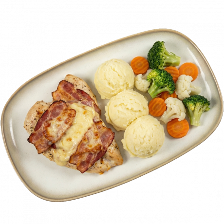 Pureći file zapečen sa sirom i špekom_Restoran Cassandra