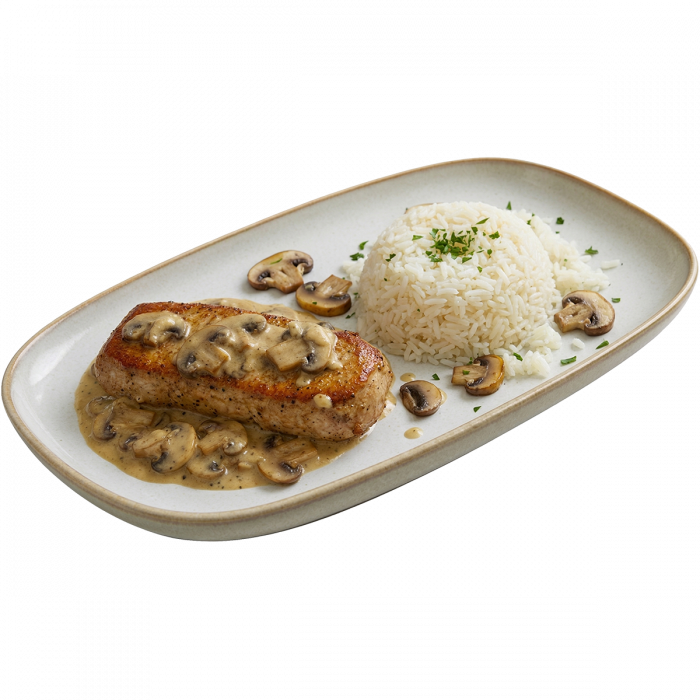 Punjeni lungić u umaku od šampinjona_restoran Cassandra