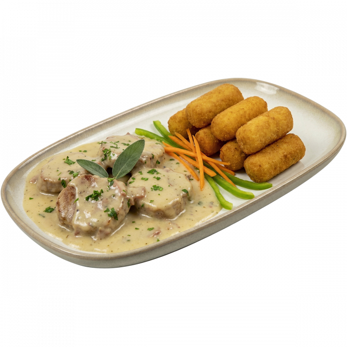 Svinjski medaljoni u umaku od prsuta i kadulje_restoran Cassandra