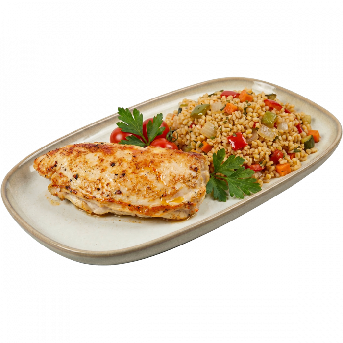 Punjeni-pileci-file_bulgur-povrce_restoran-Cassandra