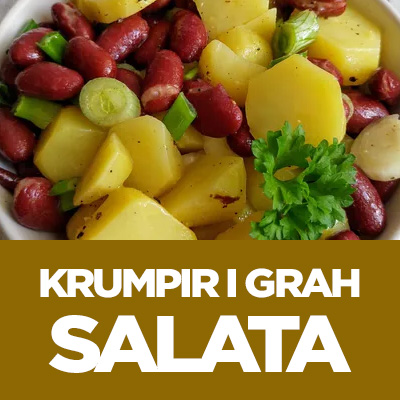 Krumpir i grah salata